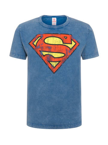 Logoshirt T-Shirts DC Comics – Superman in azurblau