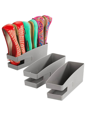 Maximex Schuhorganizer, vertikal, 3 Stück in Grau, (B) 9 x (H) 9,5 x (L) 26,5 cm