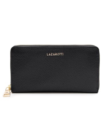 Lazarotti Bologna Leather Geldbörse Leder 19 cm in black