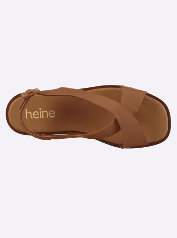 Heine Sandale in cognac