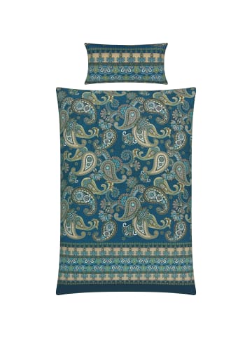 Erwin Müller Mako-Satin Bettwäsche in blau