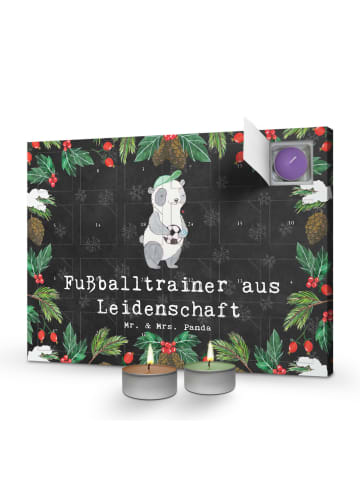 Mr. & Mrs. Panda adventskalender kerzen Fußballtrainer Leidensch... in Kreidetafel
