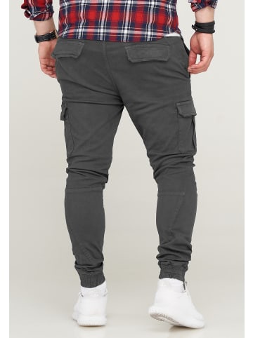 SOUL STAR Cargohose - MPVEGAS Jogger-Hose Jeanshose Stoffhose in Dunkelgrau