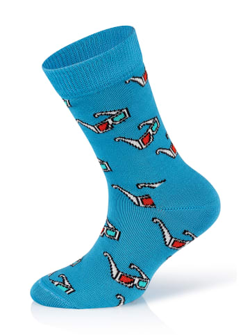 Happy Socks Socken 3-Pack Kids 3D Glasses-Rocket in multi_coloured