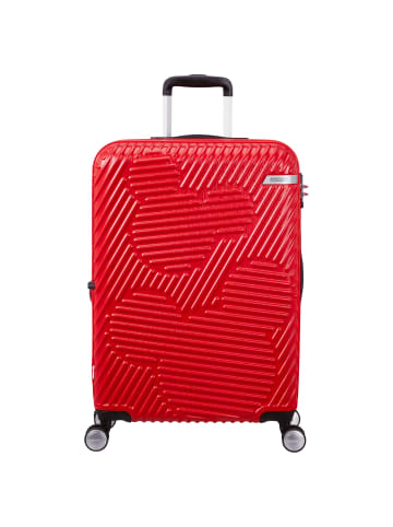 American Tourister Mickey Clouds - 4-Rollen-Trolley 66 cm erw. in Mickey Classic Red