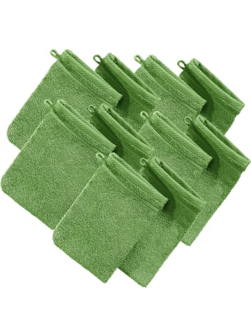 Erwin Müller Frottier Waschhandschuh 10er-Pack Heidelberg in apfelgrün