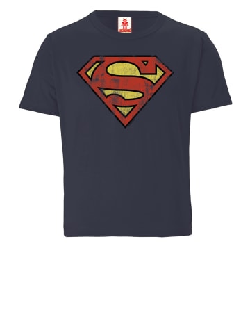 Logoshirt T-Shirt DC Comics – Superman in blau/grau