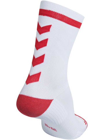 Hummel Niedrige Socken Elite Indoor Sock Low in WHITE/TRUE RED