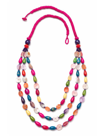 collezione alessandro Lange Kette " Marle " in mehrfarbig