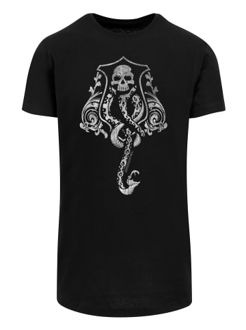 F4NT4STIC Long Cut T-Shirt Harry Potter Dark Mark Crest in schwarz