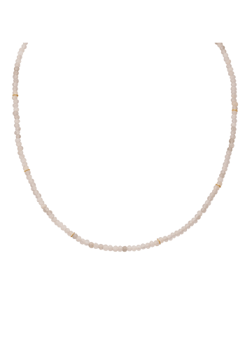 Glanzstücke München Kette aus Sterling Silber mit Chalcedon in weiß