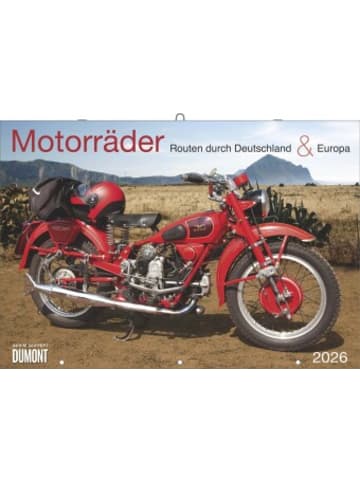 DuMont Kalenderverlag Kalender - DUMONT - Motorräder - Routen durch Deutschland & Europa 202
