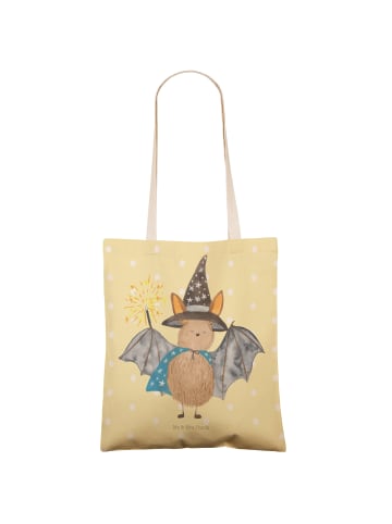 Mr. & Mrs. Panda Shopper Fledermaus Zauberer ohne Spruch in Gelb Pastell