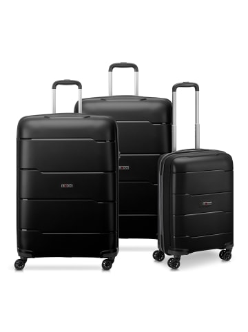 MODO by roncato Galaxy 4 Rollen Kofferset 3-teilig in black