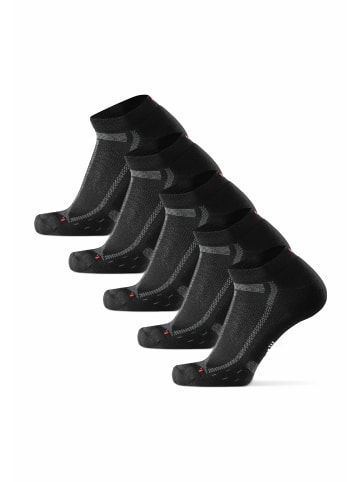 DANISH ENDURANCE Laufsocken Long Distance Low-Cut in Black/Grey