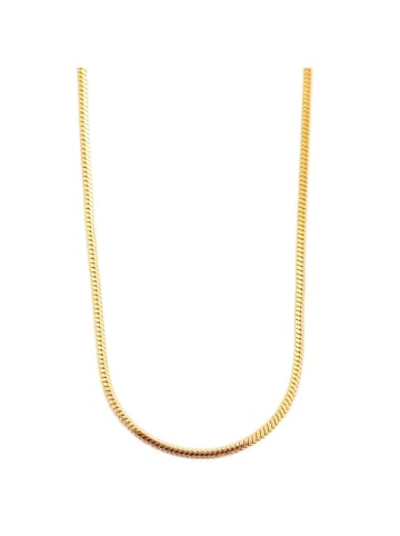 Adeliás Damen Halskette – Schlangenkette aus Edelstahl 70 cm in gold