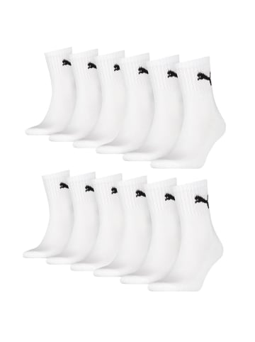 Puma Socken 12 Paar Puma Short Crew in 300 - white