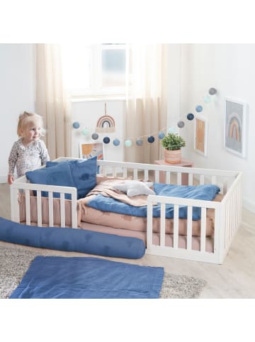 roba Bettschlange Babybett Nestchenschlange - 170 cm lang - blau