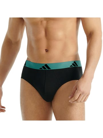 adidas 3er Pack Brief Active Flex Cotton in Schwarz