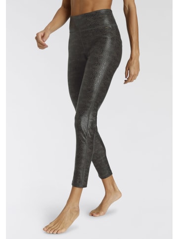 LASCANA Leggings in khaki-schwarz