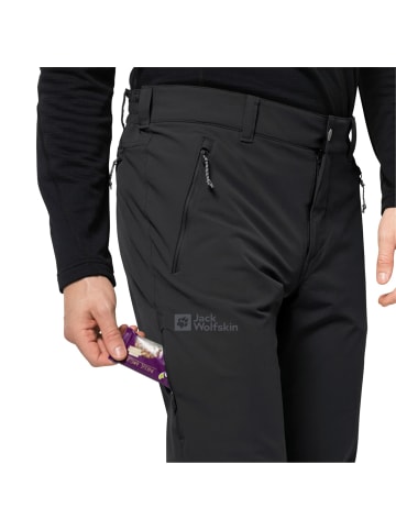 Jack Wolfskin Outdoorhose für Herren in schwarz