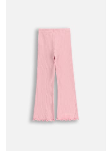 Coccodrillo Gerippte Leggings mit langem Bein in rosa