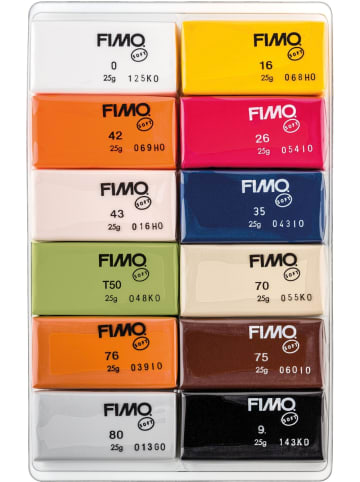 Staedtler Modelliermasse Fimo soft -Natural Colours- sortiert 12x 25g