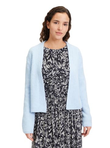 BETTY & CO Strick-Cardigan ohne Verschluss in Light Blue Melange