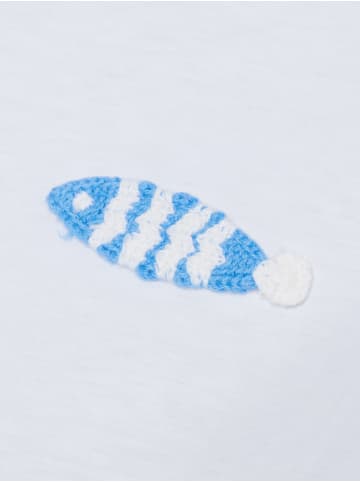 Rich & Royal T-Shirt in weiß blau - 0002