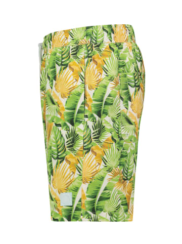 Sublevel Badehose Allover Print Freizeit Strandlook in Grün-2