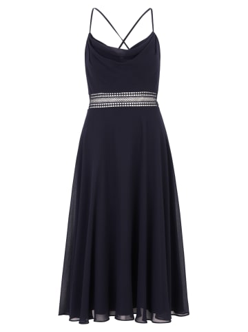 Vera Mont Kleid mit  Wasserfallausschnitt in Night Sky