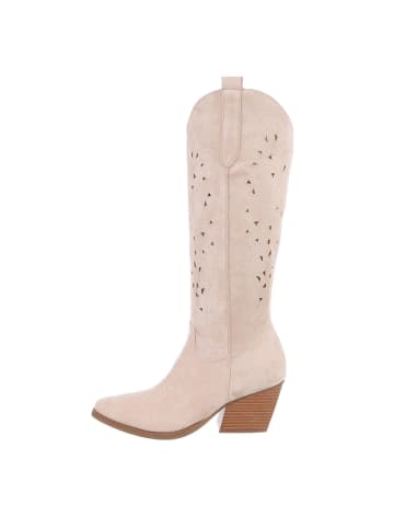 Ital-Design Stiefel in Beige