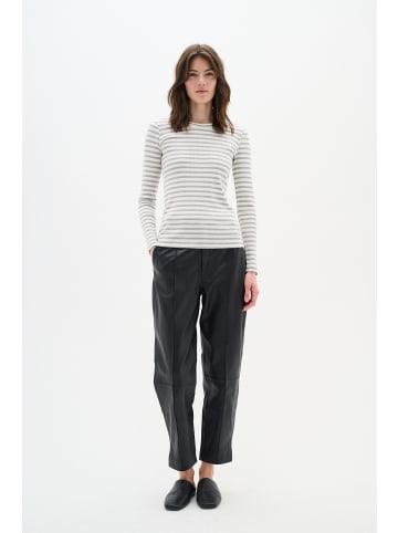 InWear DagnaIW Striped LS MIX Tight fit in Medium Grey/Whisper White