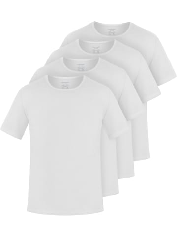 normani 4er Set Herren T-Shirts aus Bio-Baumwolle Nyons in Weiß