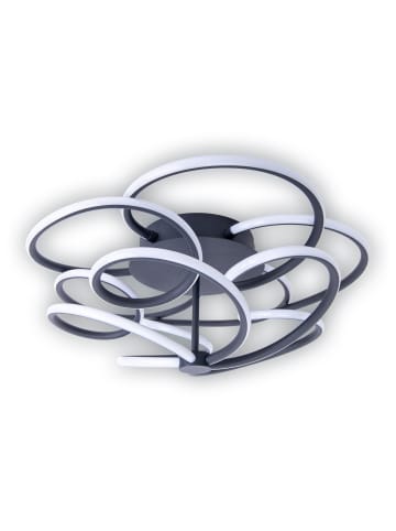 näve LED Deckenleuchte "RIZADO" in schwarz - (L)57 cm x (B)57 cm x (H)20 cm - EEK F