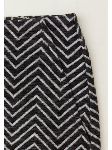 Street One Zick-Zack Jacquard Rock in Schwarz