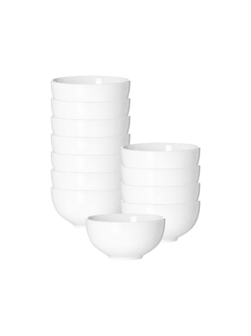 Ritzenhoff & Breker 12er Set Beilagenschalen Skagen ø 10 cm weiß in weiß