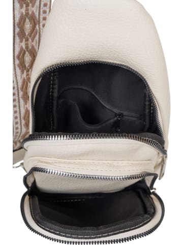 styleBREAKER One Shoulder Rucksack Tasche in Beige