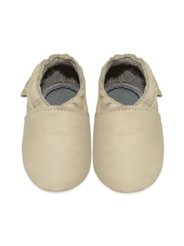 Sayoyo Baby Krabbelschuhe aus Leder, weiche Lauflernschuhe mit rutschfester Sohle 