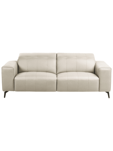 Beliani 3-Sitzer Sofa OMMEL in Beige/Schwarz - (W) 210 x (H) 80 x (L) 102 cm