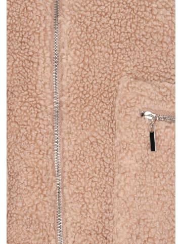 Swirly Women Jacket in Beige