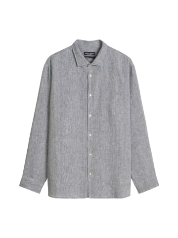 Marc O'Polo Haifischkragen-Hemd shaped in Medium Blue