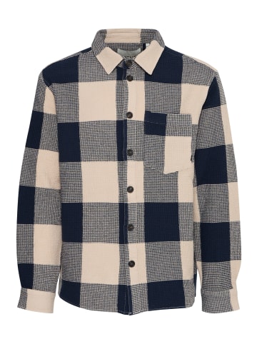!SOLID Langarmhemd SDOLIVER WAFFLE CHECK in Blau