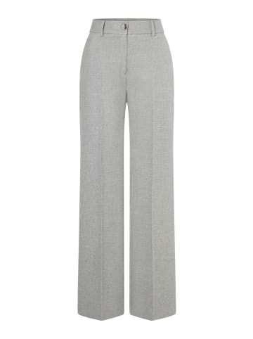 More & More weite, klassische Hose, meliert in silvergrey melange