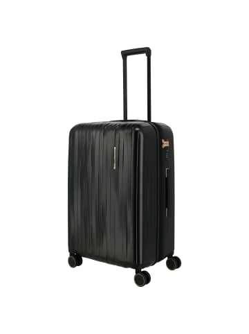 travelite BARBARA Novelty - 4-Rollen-Trolley M 65 cm erw. (schwarz) in schwarz