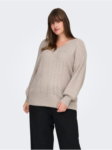 ONLY Carmakoma Strickpullover in String 1