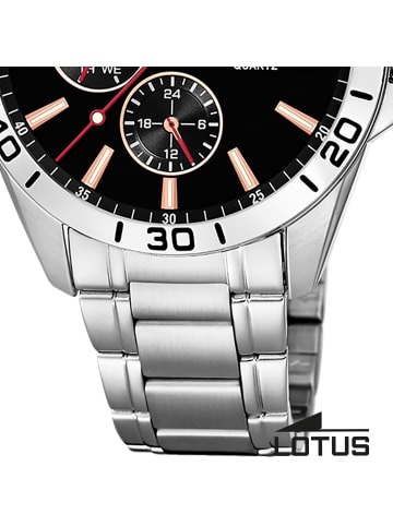 Lotus Analog-Armbanduhr Lotus Multifunktion silber groß (ca. 42mm)