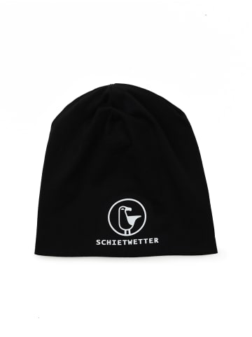 SCHIETWETTER Kinder Mütze "Schietwetter", Leichte Beanie in black/white
