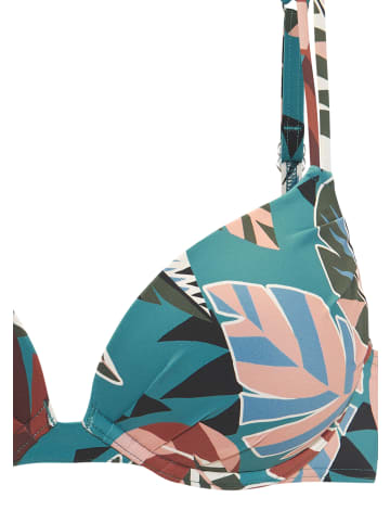 Buffalo Push-Up-Bikini-Top in aqua bedruckt