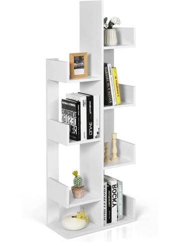 COSTWAY Bücherregal in Weiß